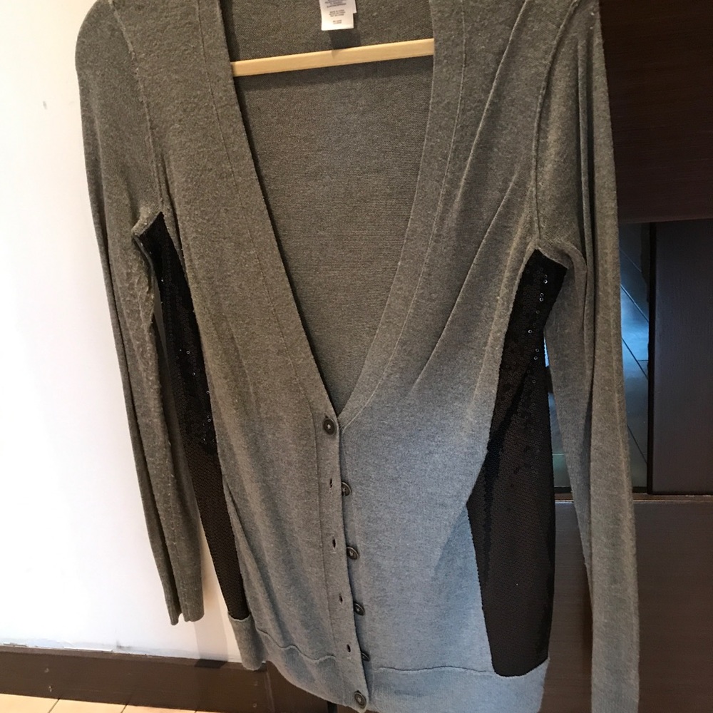 Rachel Roy sequined cardigan.
